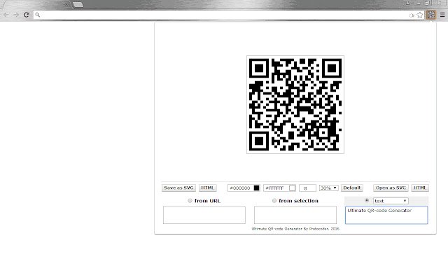 Ultimate QR code Generator  from Chrome web store to be run with OffiDocs Chromium online