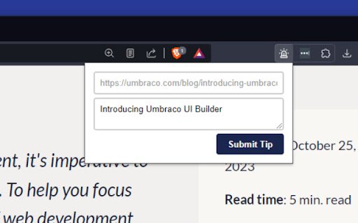 UMB.FYI  from Chrome web store to be run with OffiDocs Chromium online