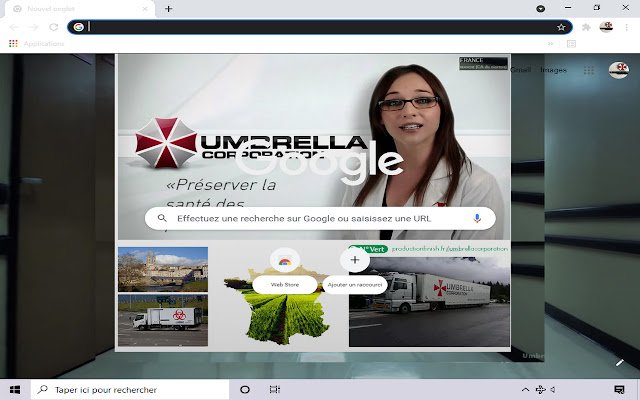 Umbrella Corporation de la boutique en ligne Chrome sera exécutée avec OffiDocs Chromium en ligne