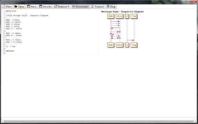 UML Diagram Editor  from Chrome web store to be run with OffiDocs Chromium online