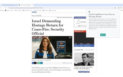 Unbiasnews  from Chrome web store to be run with OffiDocs Chromium online