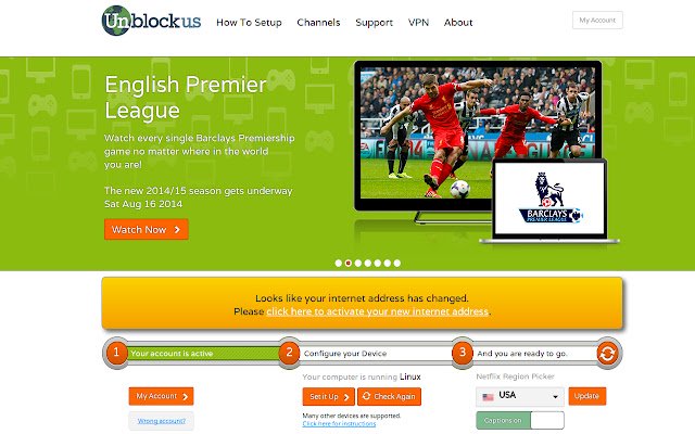 Unblock Us Auto Activator  from Chrome web store to be run with OffiDocs Chromium online