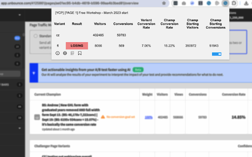 Unbounce Variant True Conversion Rate Calculator  from Chrome web store to be run with OffiDocs Chromium online