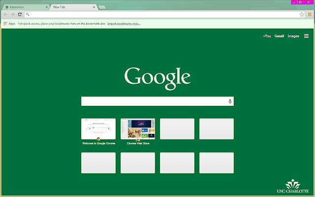 Chrome ウェブストアの UNC Charlotte を OffiDocs Chromium online で実行