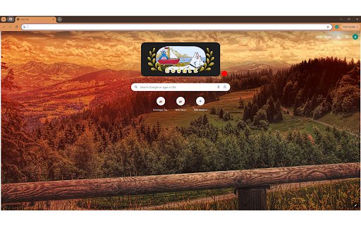under a vibrant blue sky during the golden hour  from Chrome web store to be run with OffiDocs Chromium online
