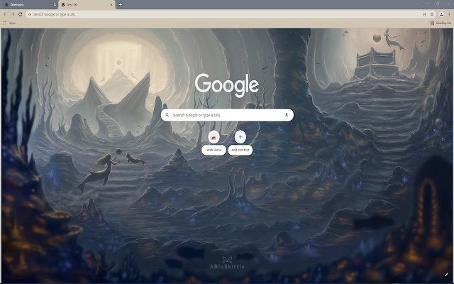 Underwater Ruins HD Theme  from Chrome web store to be run with OffiDocs Chromium online