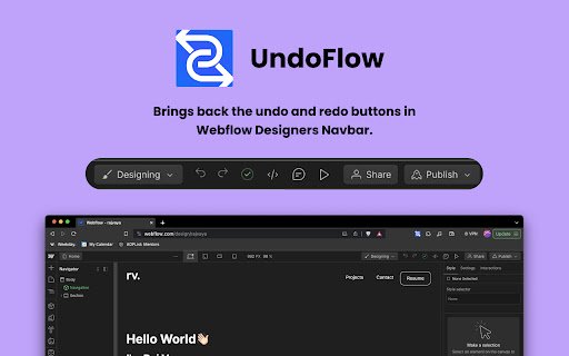 UndoFlow  from Chrome web store to be run with OffiDocs Chromium online