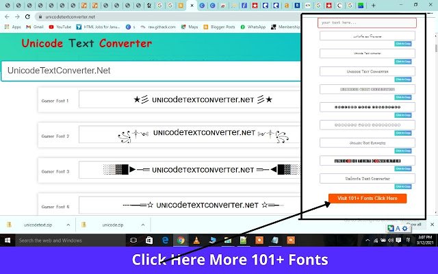 Penukar teks Unikod ᐈ Teks Fancy daripada kedai web Chrome untuk dijalankan dengan OffiDocs Chromium dalam talian