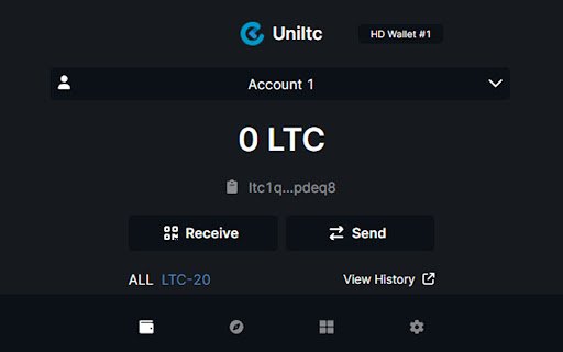 Uniltc Wallet  from Chrome web store to be run with OffiDocs Chromium online