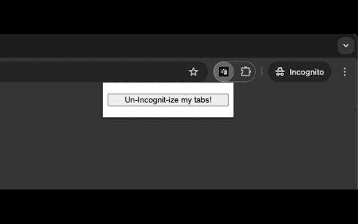 Un Incognit izer  from Chrome web store to be run with OffiDocs Chromium online
