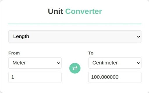 Unit Converter  from Chrome web store to be run with OffiDocs Chromium online
