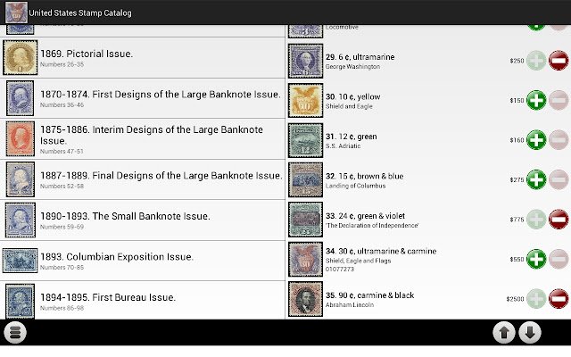 United States Stamp Catalog จาก Chrome เว็บสโตร์ที่จะเรียกใช้ด้วย OffiDocs Chromium ทางออนไลน์