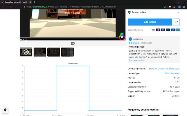 Unity Price Tracker aus dem Chrome-Webshop zur Ausführung mit OffiDocs Chromium online