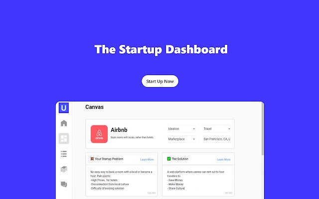 Univation | The Startup Dashboard  from Chrome web store to be run with OffiDocs Chromium online