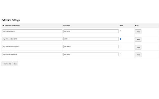 Universal Open URL Extension  from Chrome web store to be run with OffiDocs Chromium online
