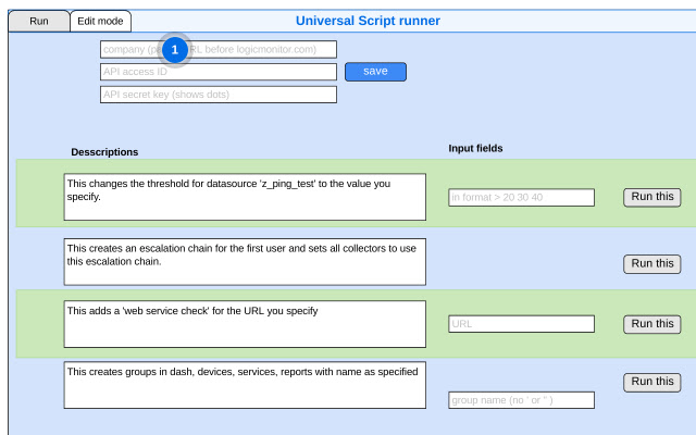 Universal script runner ຈາກ Chrome web store ທີ່ຈະດໍາເນີນການກັບ OffiDocs Chromium ອອນໄລນ໌