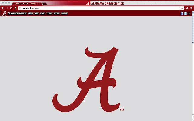 University of Alabama Theme mula sa Chrome web store na tatakbo sa OffiDocs Chromium online