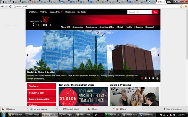 Universitatea din Cincinnati din magazinul web Chrome va fi rulat cu OffiDocs Chromium online