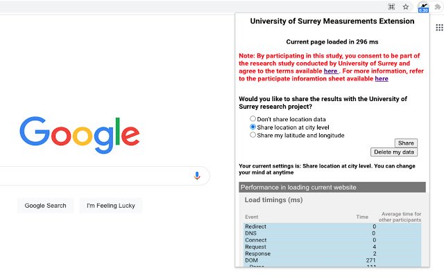 University of Surrey Starlink Speedtest dari toko web Chrome untuk dijalankan dengan OffiDocs Chromium online
