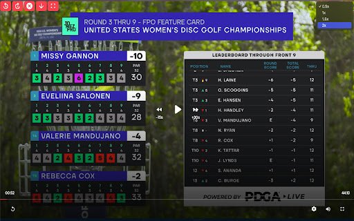 Unofficial Disc Golf Network Extra  from Chrome web store to be run with OffiDocs Chromium online