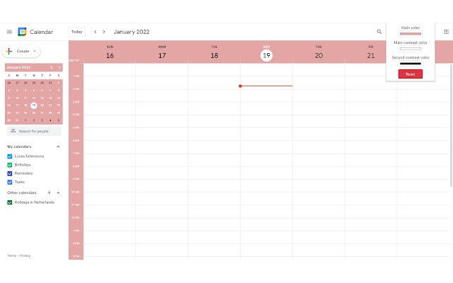 Unofficial Styler For Google Calendar  from Chrome web store to be run with OffiDocs Chromium online