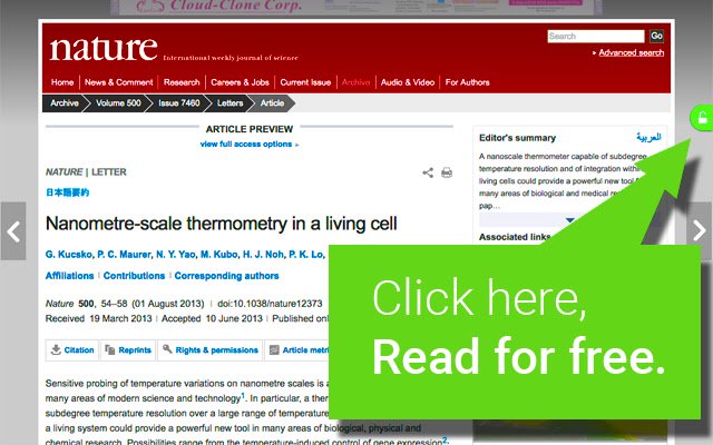 Unpaywall  from Chrome web store to be run with OffiDocs Chromium online