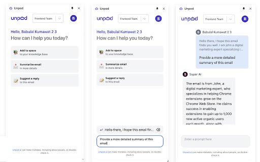 Unpod  from Chrome web store to be run with OffiDocs Chromium online