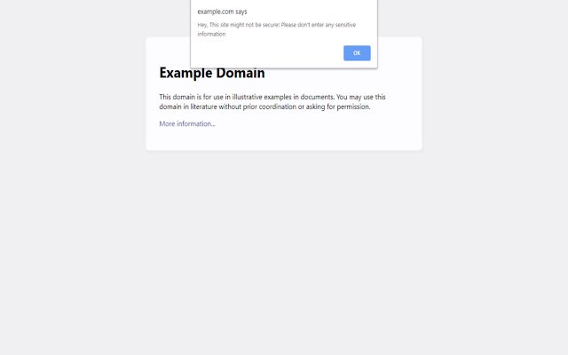 El detector de sitios web no seguros de la tienda web de Chrome se ejecutará con OffiDocs Chromium en línea