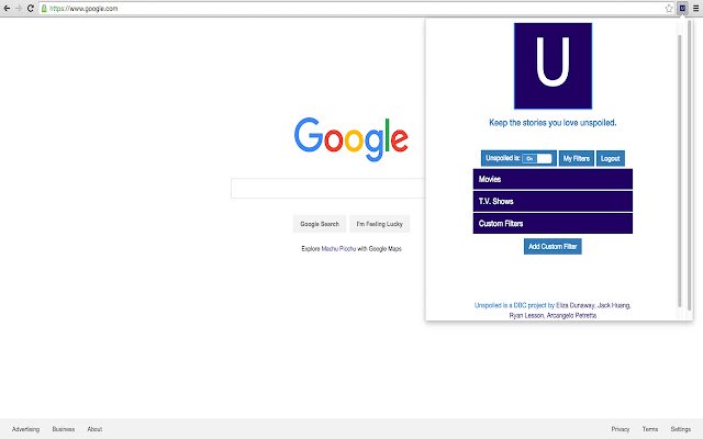 Unspoiled из интернет-магазина Chrome будет работать с OffiDocs Chromium онлайн