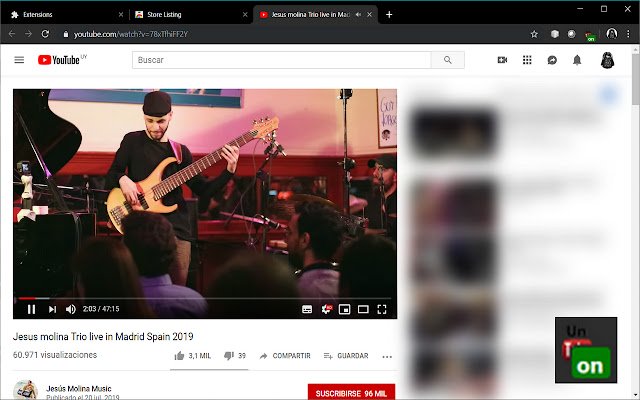 UnTube  from Chrome web store to be run with OffiDocs Chromium online
