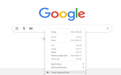 Untyped Text Capturer  from Chrome web store to be run with OffiDocs Chromium online