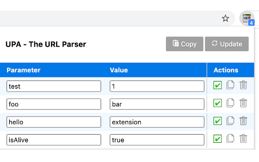 UPA The Url Parser  from Chrome web store to be run with OffiDocs Chromium online