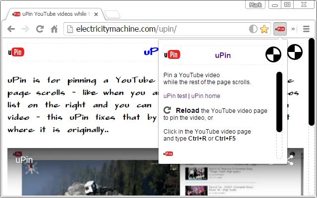 uPin ze sklepu internetowego Chrome do uruchomienia z OffiDocs Chromium online