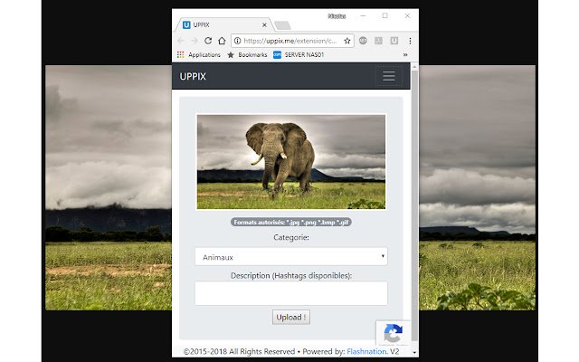 Uppix  from Chrome web store to be run with OffiDocs Chromium online