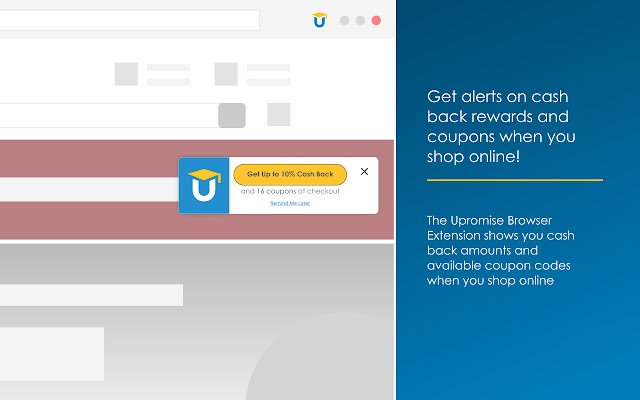 Upromise-extensie uit de Chrome-webwinkel voor gebruik met OffiDocs Chromium online