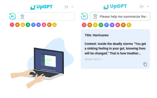 UpSide  from Chrome web store to be run with OffiDocs Chromium online
