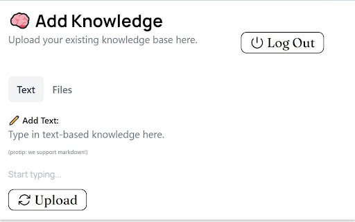 Upside Second Brain  from Chrome web store to be run with OffiDocs Chromium online