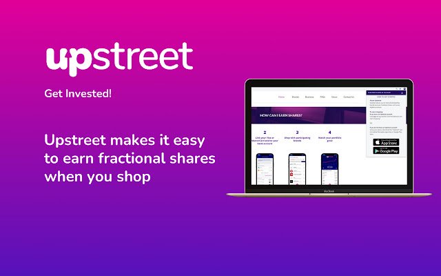 Upstreet Earn Shares هنگام خرید از فروشگاه وب Chrome برای اجرای آنلاین با OffiDocs Chromium