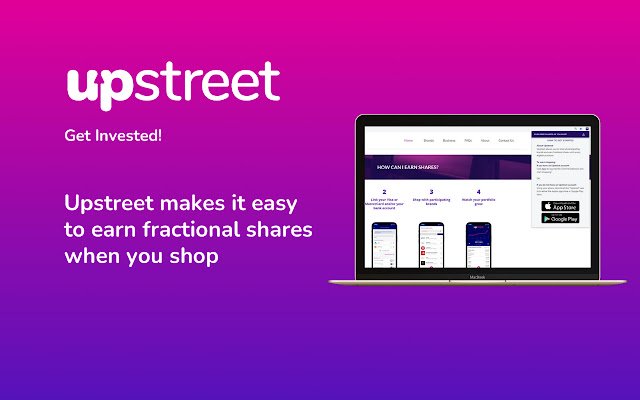 Upstreet Guadagna azioni mentre fai acquisti dal Chrome Web Store da eseguire con OffiDocs Chromium online