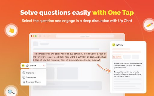UpStudy Best AI Tutor  from Chrome web store to be run with OffiDocs Chromium online
