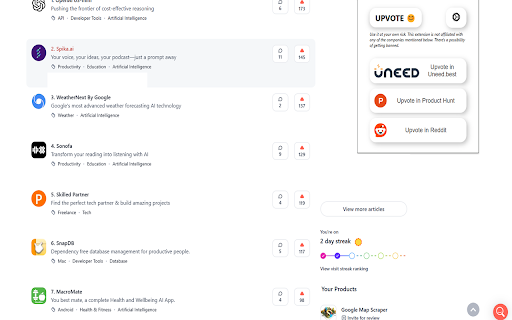 Upvote from Chrome web store to be run with OffiDocs Chromium online Upvote from Chrome web store to be run with OffiDocs Chromium online