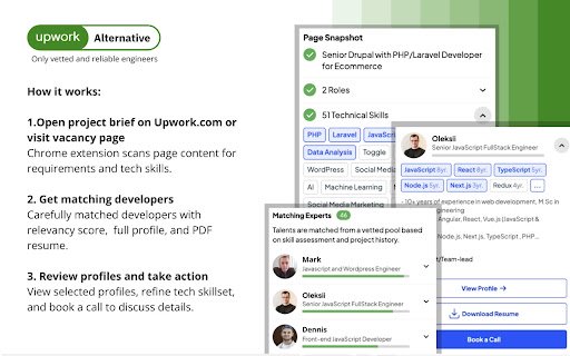 Upwork Alternative  from Chrome web store to be run with OffiDocs Chromium online