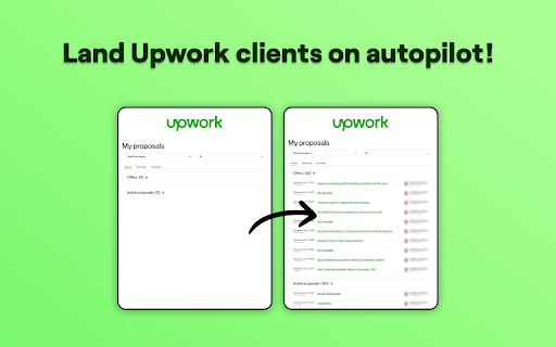 Upworker extension  from Chrome web store to be run with OffiDocs Chromium online