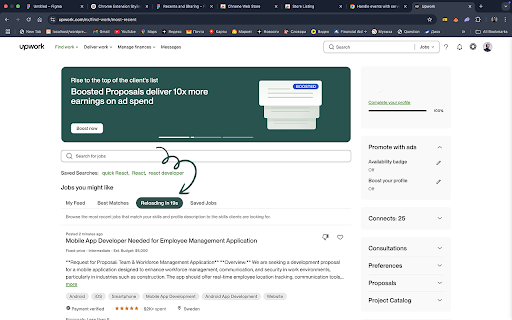 Upwork Job Reloader  from Chrome web store to be run with OffiDocs Chromium online