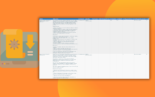 Upwork Jobs Extractor  from Chrome web store to be run with OffiDocs Chromium online
