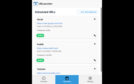 URLauncher  from Chrome web store to be run with OffiDocs Chromium online