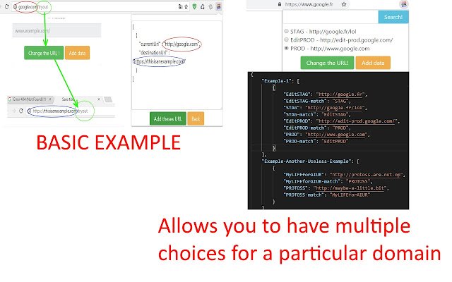 URL Changer v2  from Chrome web store to be run with OffiDocs Chromium online