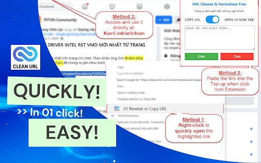 URL Cleaner  Normalizer  from Chrome web store to be run with OffiDocs Chromium online