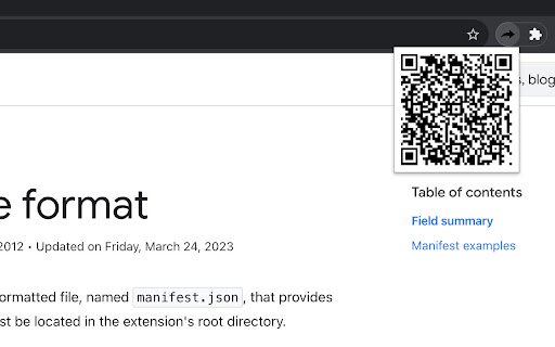 UrlFromPC2Mobile  from Chrome web store to be run with OffiDocs Chromium online