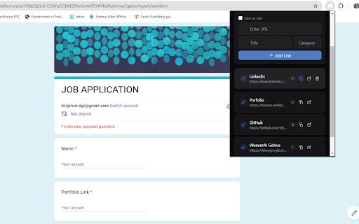 URL Hub  from Chrome web store to be run with OffiDocs Chromium online